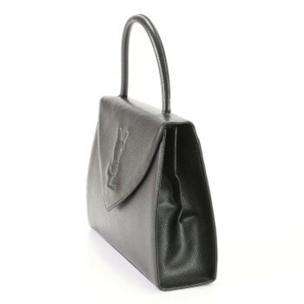 Yves Saint Laurent Cassandra leather handbag top handle shoulder strap - Picture 4 of 14